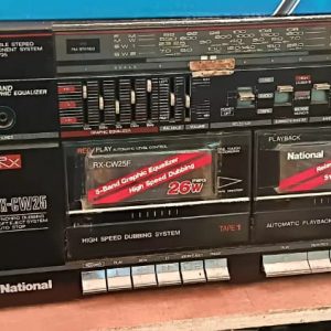 National Radio RX CW25F Cassette Recorder Player Vintage Boombox