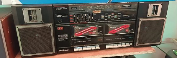 National Radio RX CW25F Cassette Recorder Player Vintage Boombox
