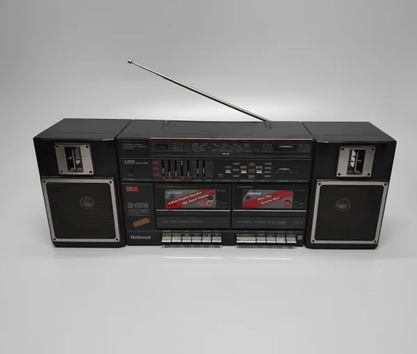 National Radio RX CW25F Cassette Recorder Player Vintage Boombox - Image 3